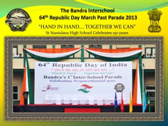 HAND IN HAND. TOGETHER WE CAN  St Stanislaus High School Celebrates 150 years  OBJECTIVES