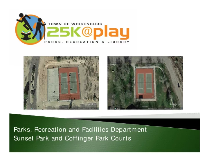 parks recreation and facilities department sunset park