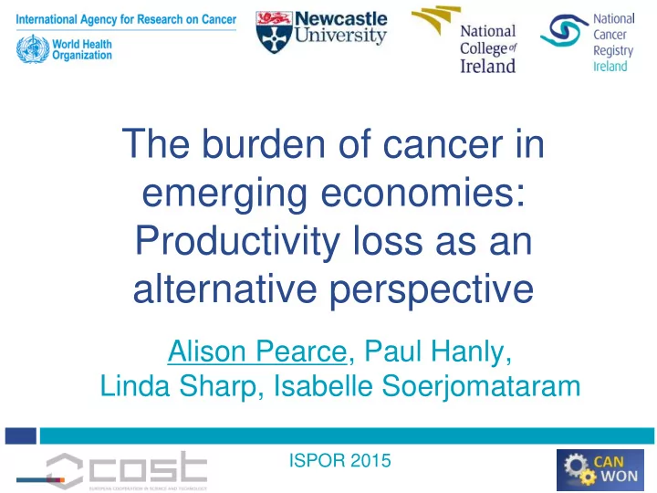 the burden of cancer in