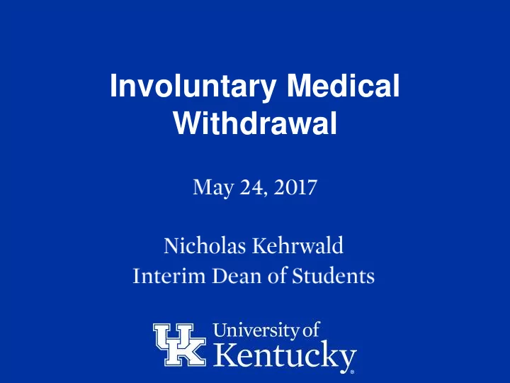 withdrawal history of community of concern