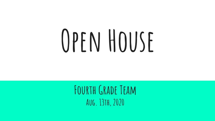 open house