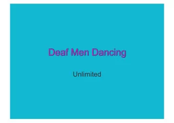 Unlimited  Artistic Director &amp;  Choreographer Mark Smith The Dancers  Anthony Snowden Daniel