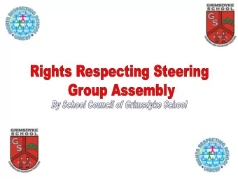 school year .  Our first aim in the Rights Respecting Steering Group is  to inform all students,