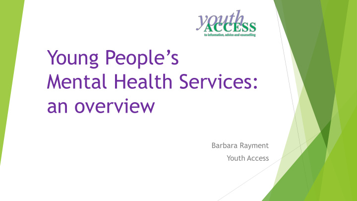 young people s mental health services