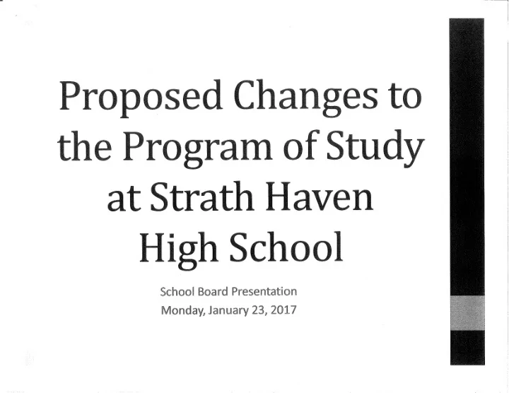 the program of study
