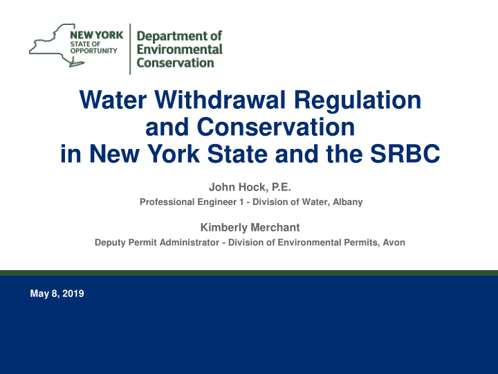 water withdrawal regulation