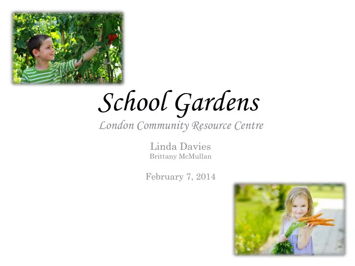 school gardens
