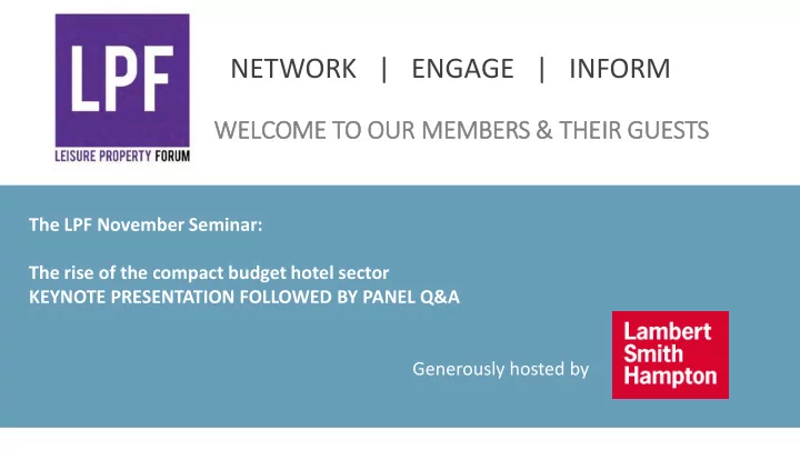 network engage inform