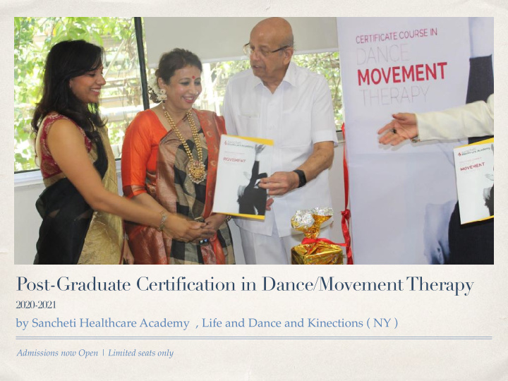 post graduate certification in dance movement therapy