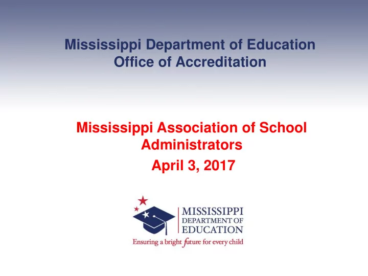 mississippi association of school