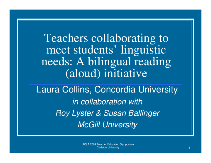 teachers collaborating to meet students linguistic needs