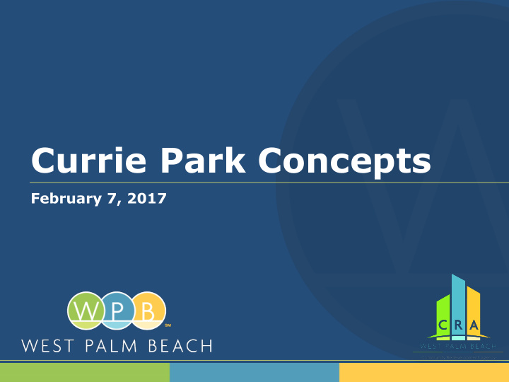 currie park concepts