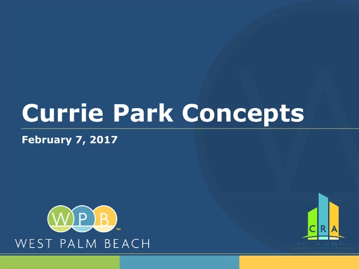 currie park concepts