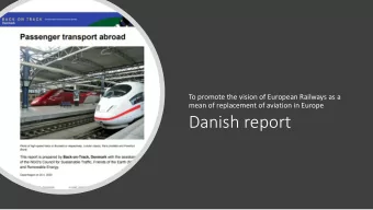 Danish report  Non-CO2 related climate consequences from  aviation  Contribution to the  Domestic