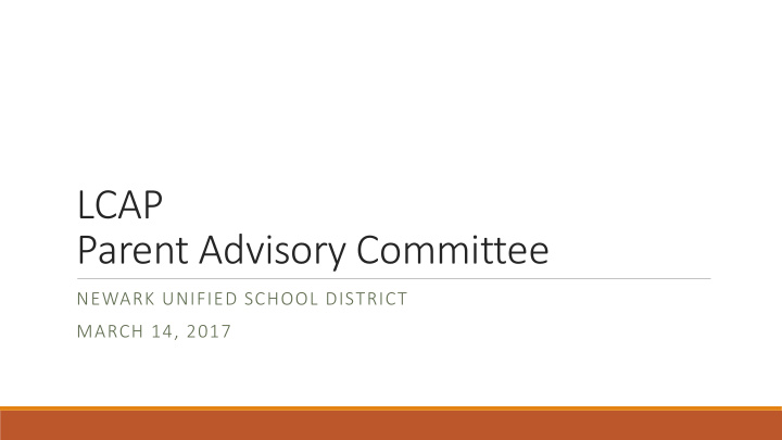 lcap parent advisory committee