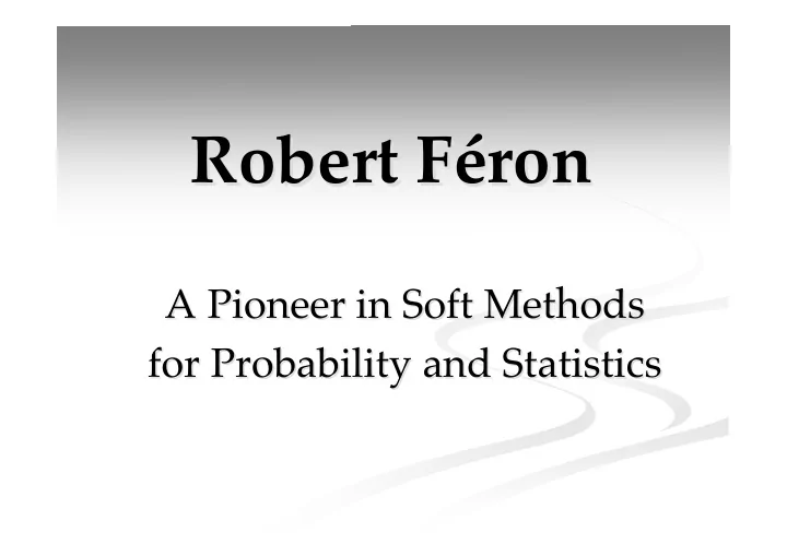 robert f f ron ron robert