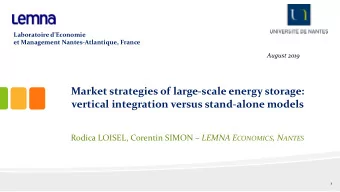 Market strategies of large-scale energy storage:  vertical integration versus stand-alone models