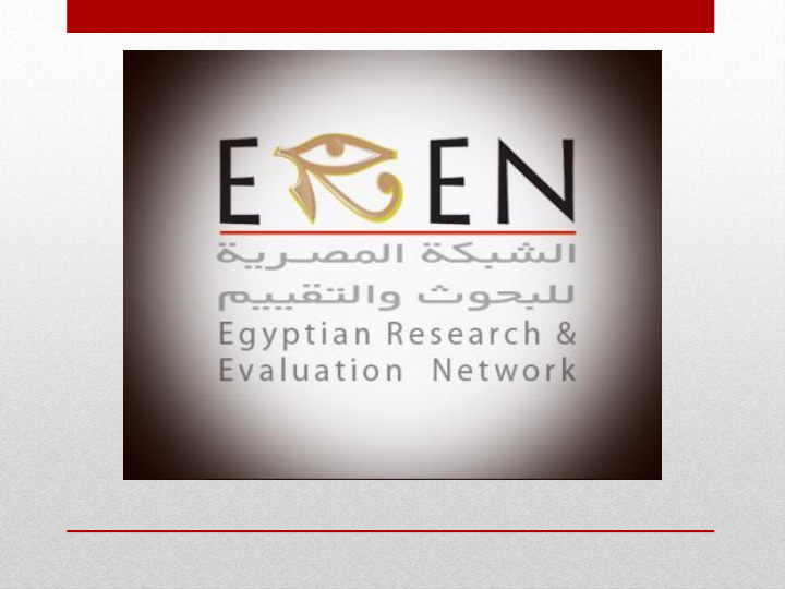 egyptian research and evaluation network