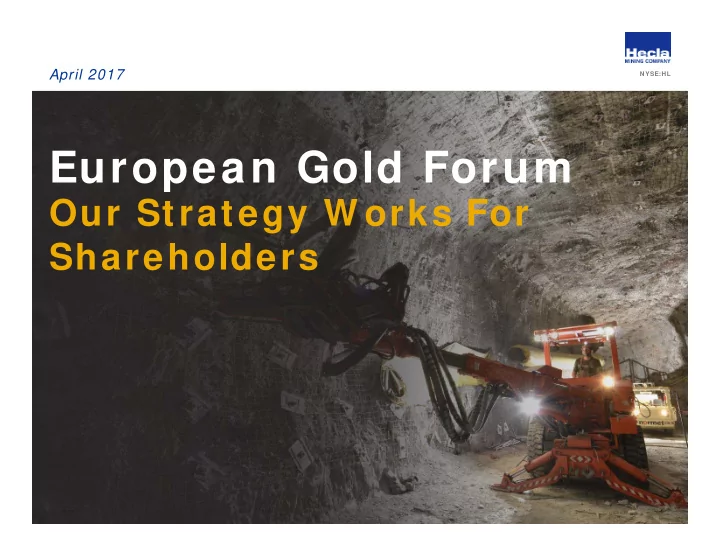 european gold forum