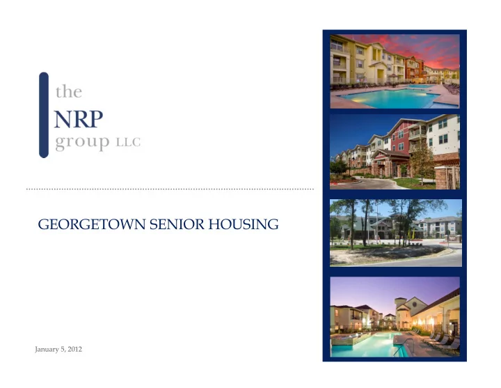 georgetown senior housing