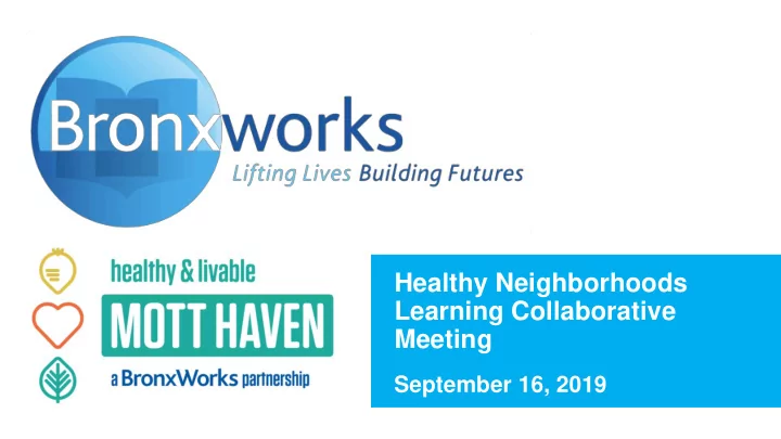 healthy neighborhoods