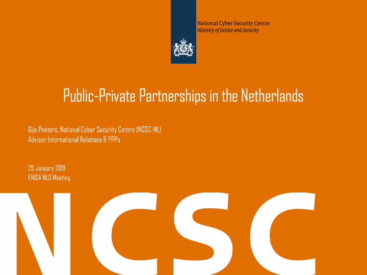 public private partnerships in the netherlands