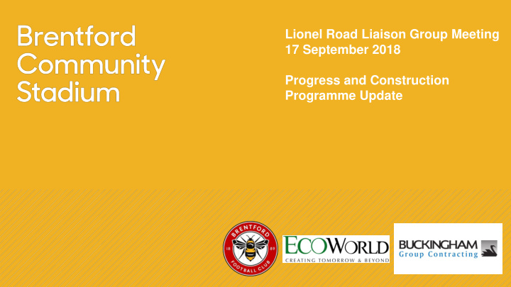 lionel road liaison group meeting 17 september 2018