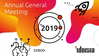 2019  Meeting structure  1  Opening Remarks  Jean-Pierre Garnier,  Chairman of the Board  2