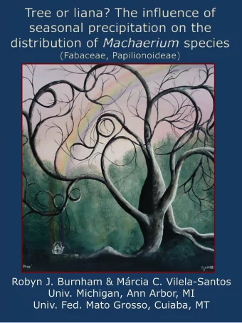 Robyn J. Burnham &amp; Mrcia C. Vilela-Santos  Univ. Michigan, Ann Arbor, MI  Univ. Fed. Mato