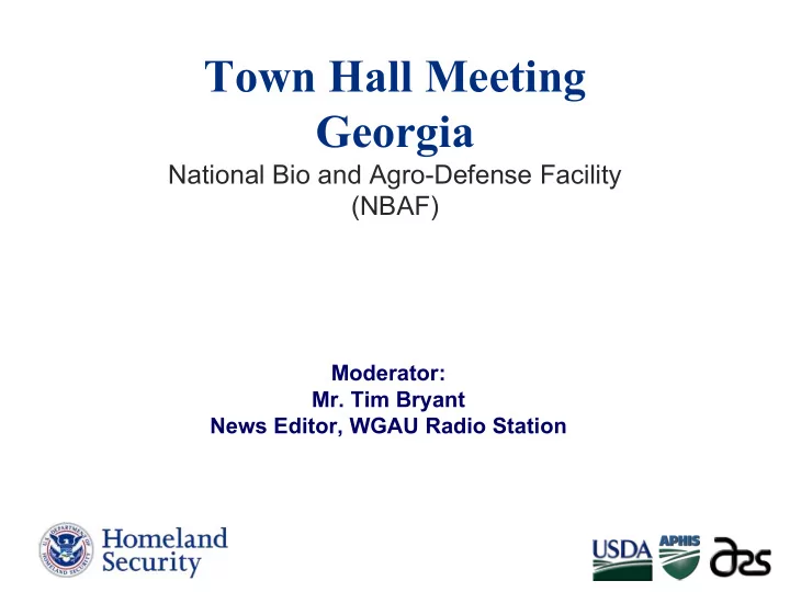 town hall meeting georgia