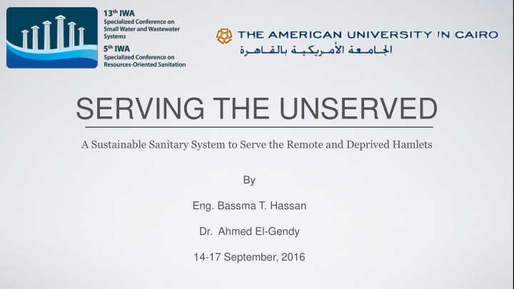 serving the unserved