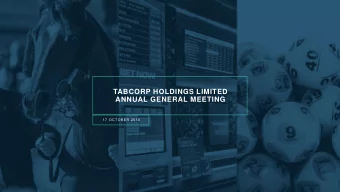 TABCORP HOLDINGS LIMITED  ANNUAL GENERAL MEETING  17 OCTOBER 2018  CHAIRMANS ADDRESS  2 EBITDA