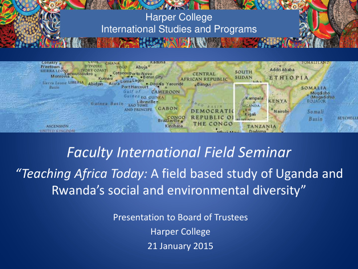 faculty international field seminar