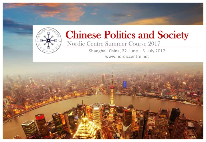 chinese p politics cs a and s soci ciety y