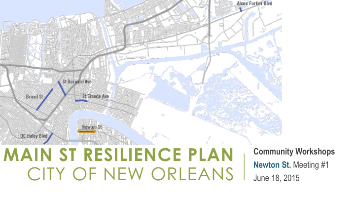 main st resilience plan