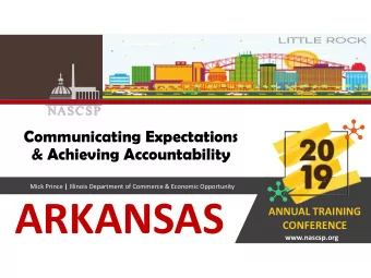 ARKANSAS  ANNUAL TRAINING  CONFERENCE  www.nascsp.org  Communication Methods  Communication is