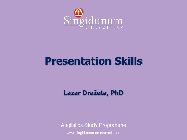 presentation skills