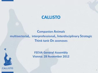 C ompanion A nimals multisectoria L ,  interprofessiona L , I nterdisciplinary S trategic T hink