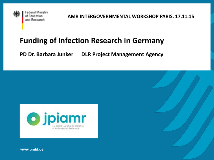 funding of infection research in germany
