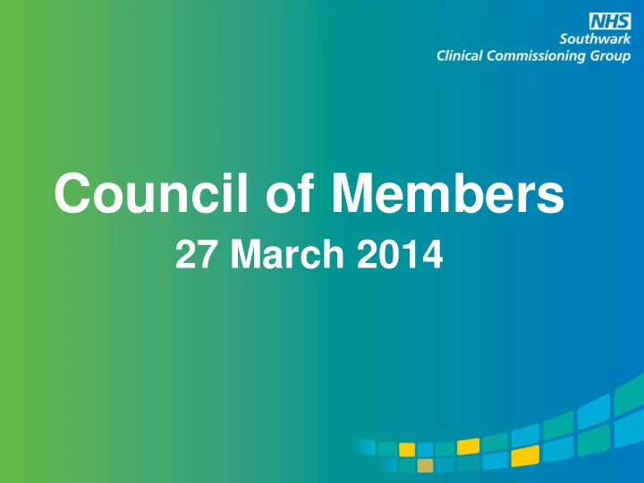 council of members