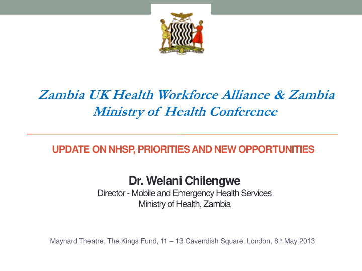 ministry of health conference