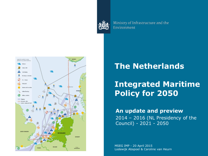 integrated maritime policy for 2050 an update and preview