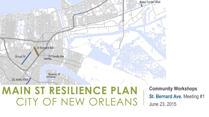 main st resilience plan