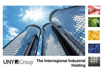 The Interregional Industrial  Holding  1 Operations  Engineering &amp; Construction