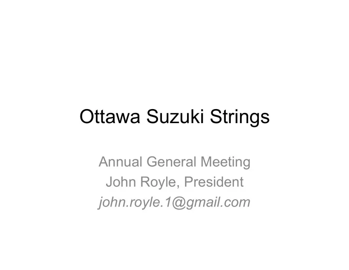 ottawa suzuki strings