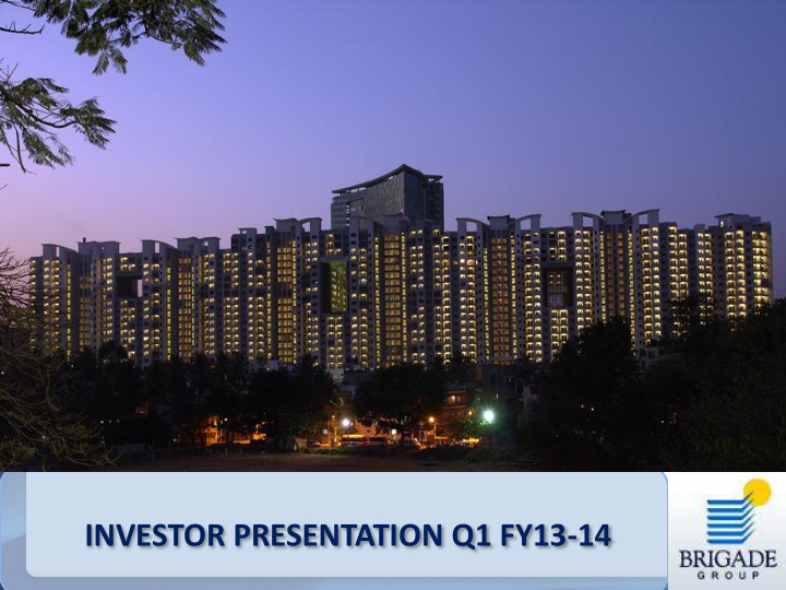 investor presentation q1 fy13 14