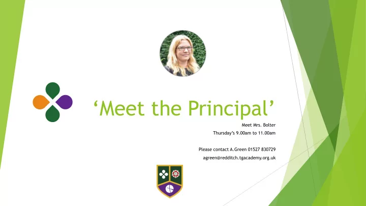 meet the principal
