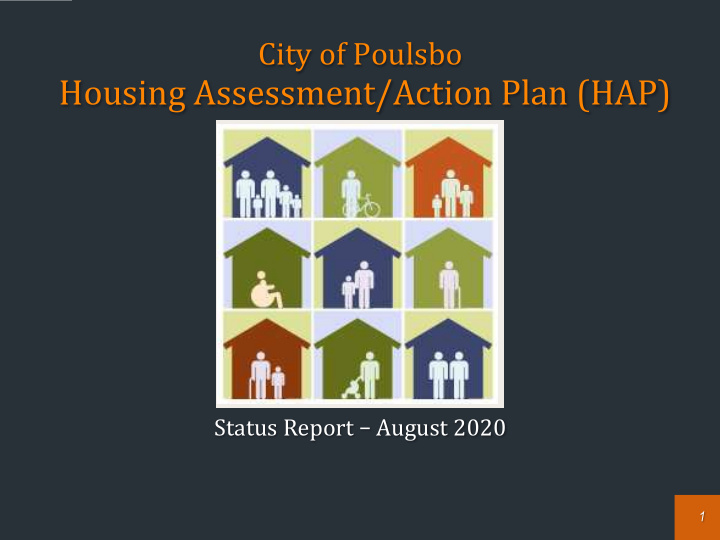 city of poulsbo housing assessment action plan hap status
