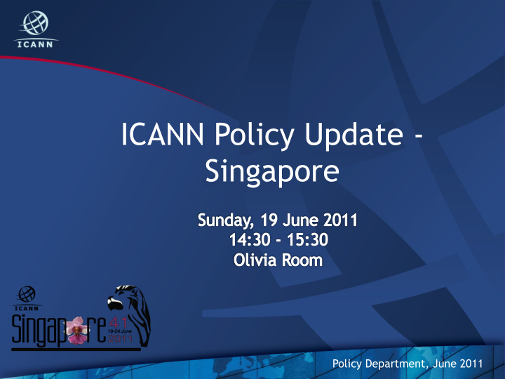 icann policy update singapore