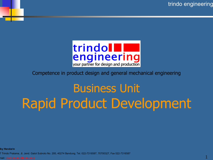 rapid product development